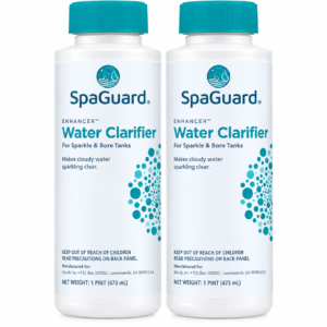 spaguard water clarifier, spaguard clarifier 1 pt, pool water clarifier, spa water clarifier, clear pool water solution, 2 pack water clarifier, patio and garden products