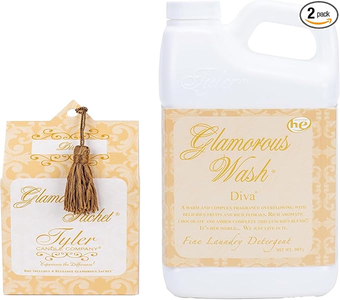 tyler diva glamorous wash, tyler liquid glamorous wash, diva laundry detergent, scented laundry wash, premium laundry detergent, dryer sachets, amazon health supplements